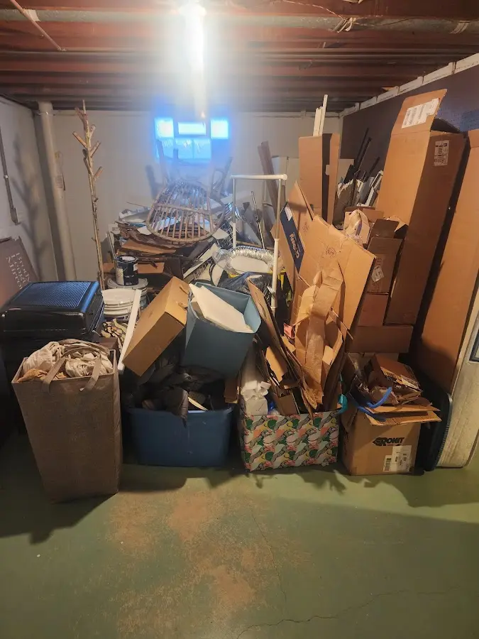 Roll-off dumpster container at job site for 4 Yard Dumpster Rental in Palo Cedro